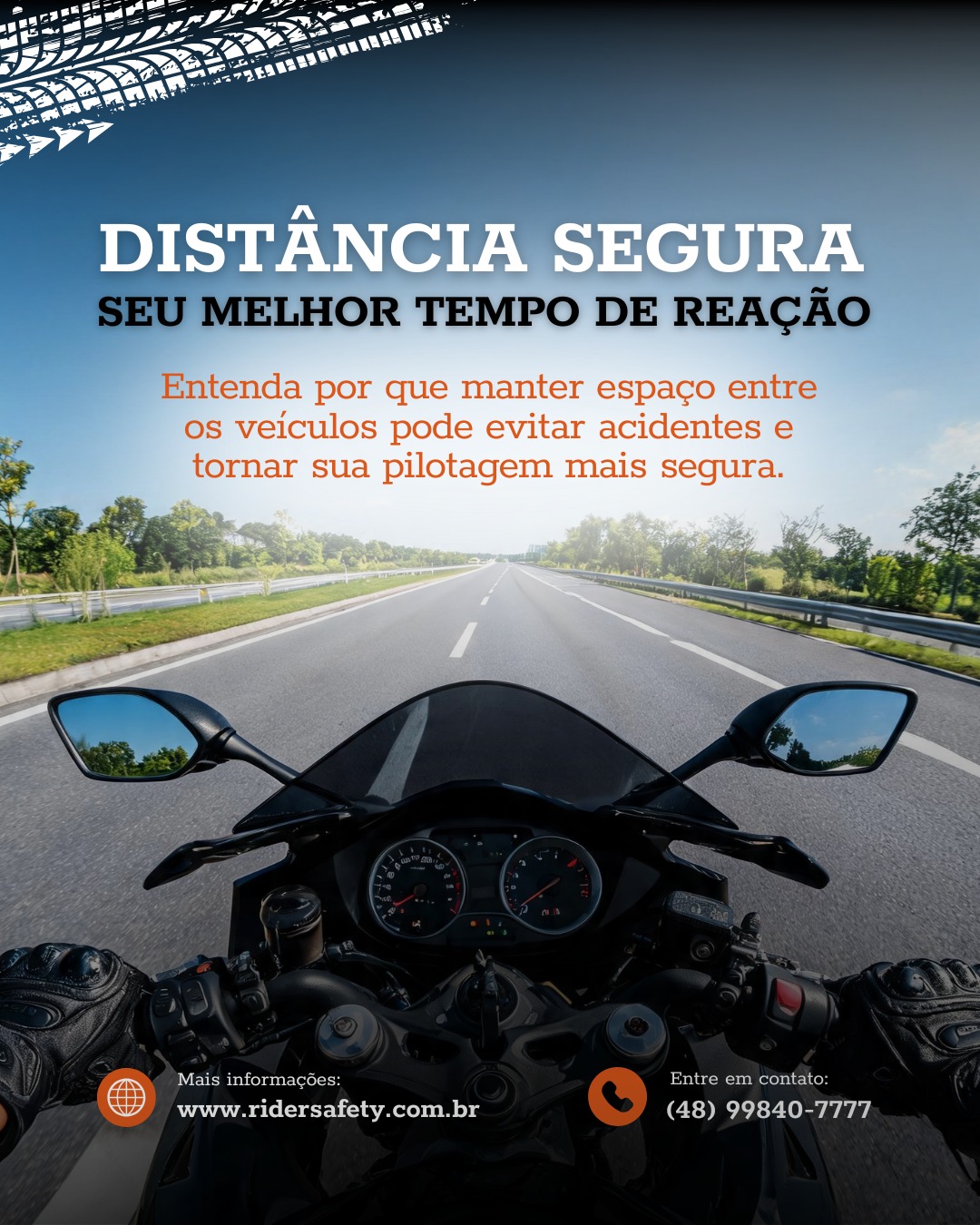 Pilotar com segurança não significa apenas dominar a moto