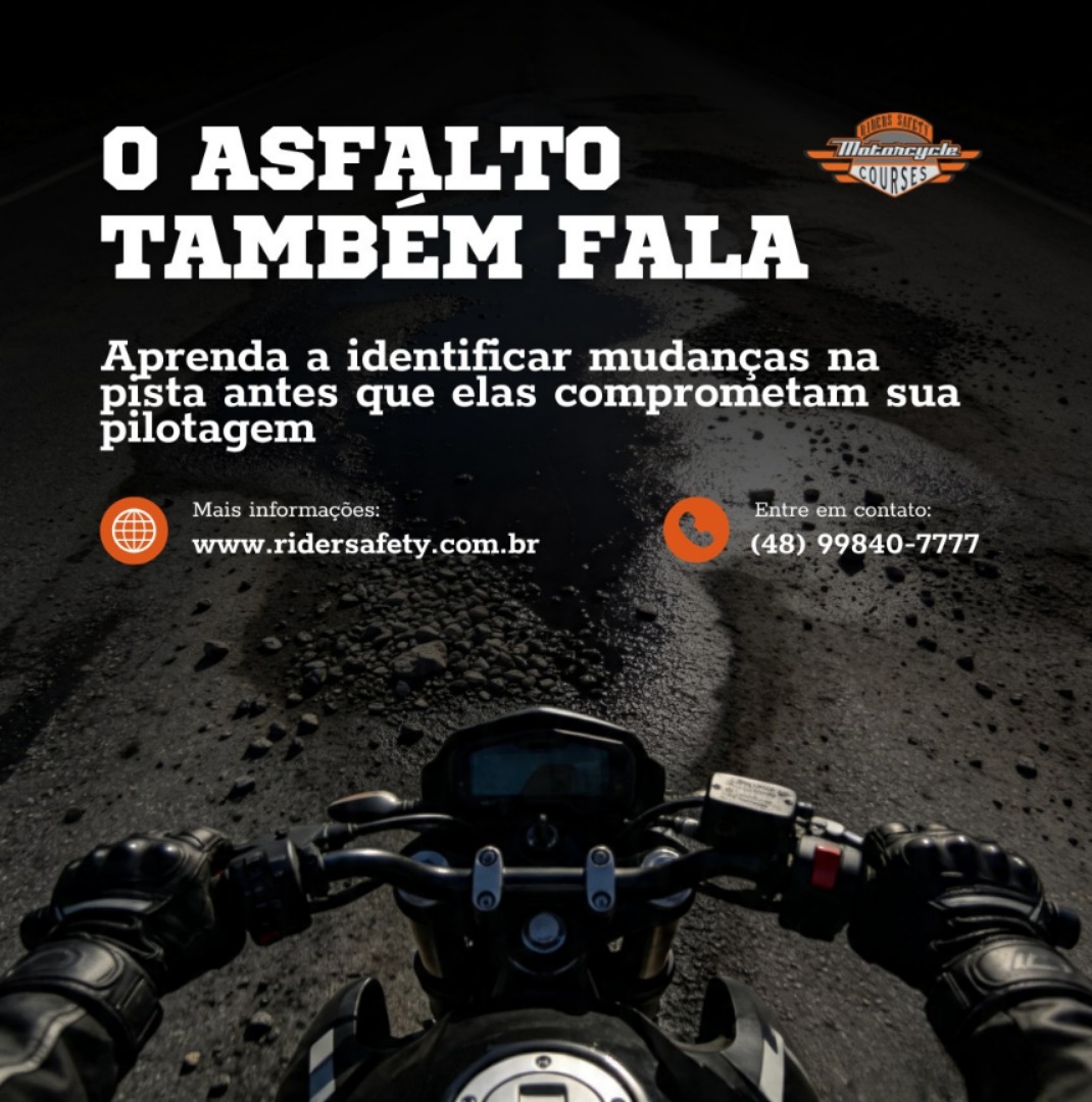 Nem todo perigo na pilotagem está nos outros veículos. A própria pista pode apresentar sinais que exigem atenção.