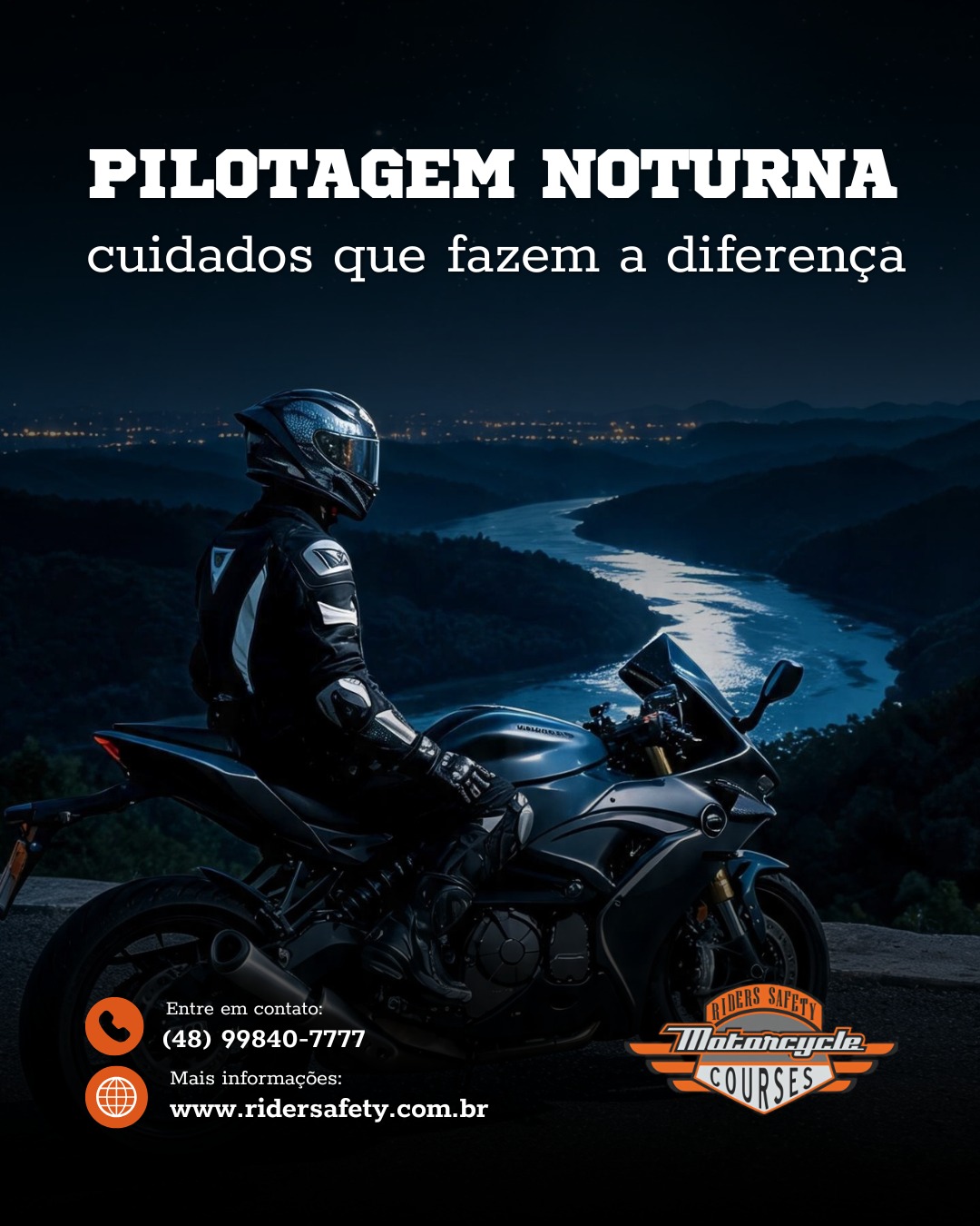 Pilotar à noite exige atenção redobrada