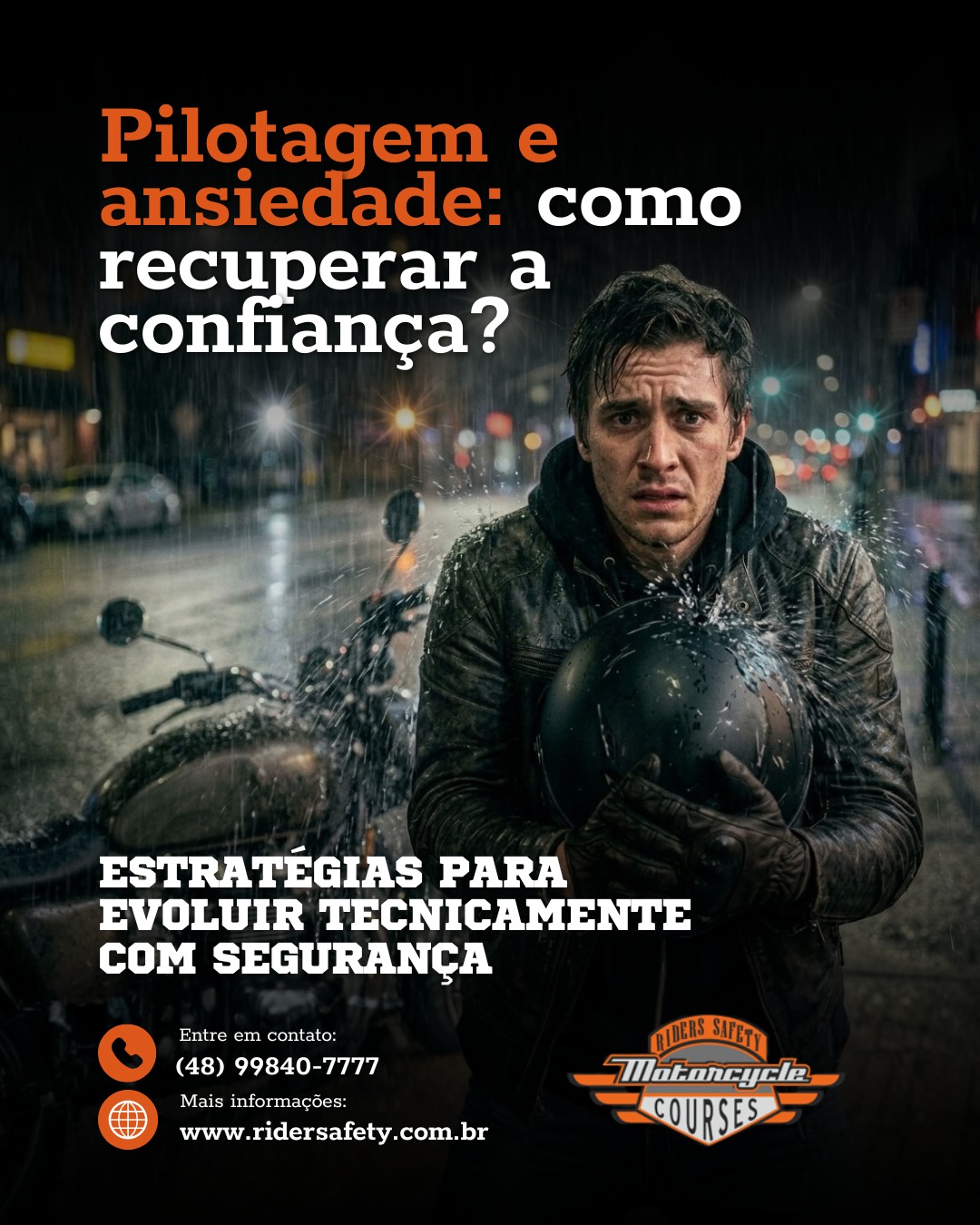 Na Rider Safety, a paixão pelas duas rodas encontra o compromisso com uma condução mais consciente e preparada.